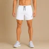Clove West Solid Men White Running Shorts, Gym Shorts