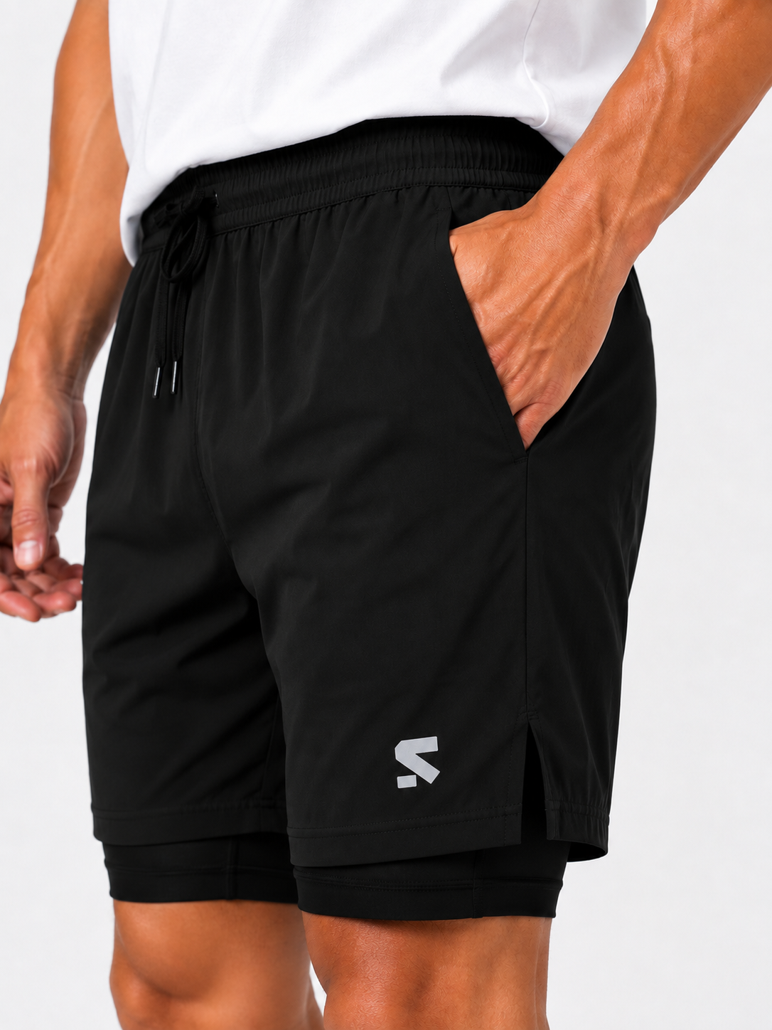 Compression 2 In 1 shorts Black - Image 5