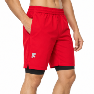 Compression 2 In 1 shorts Red